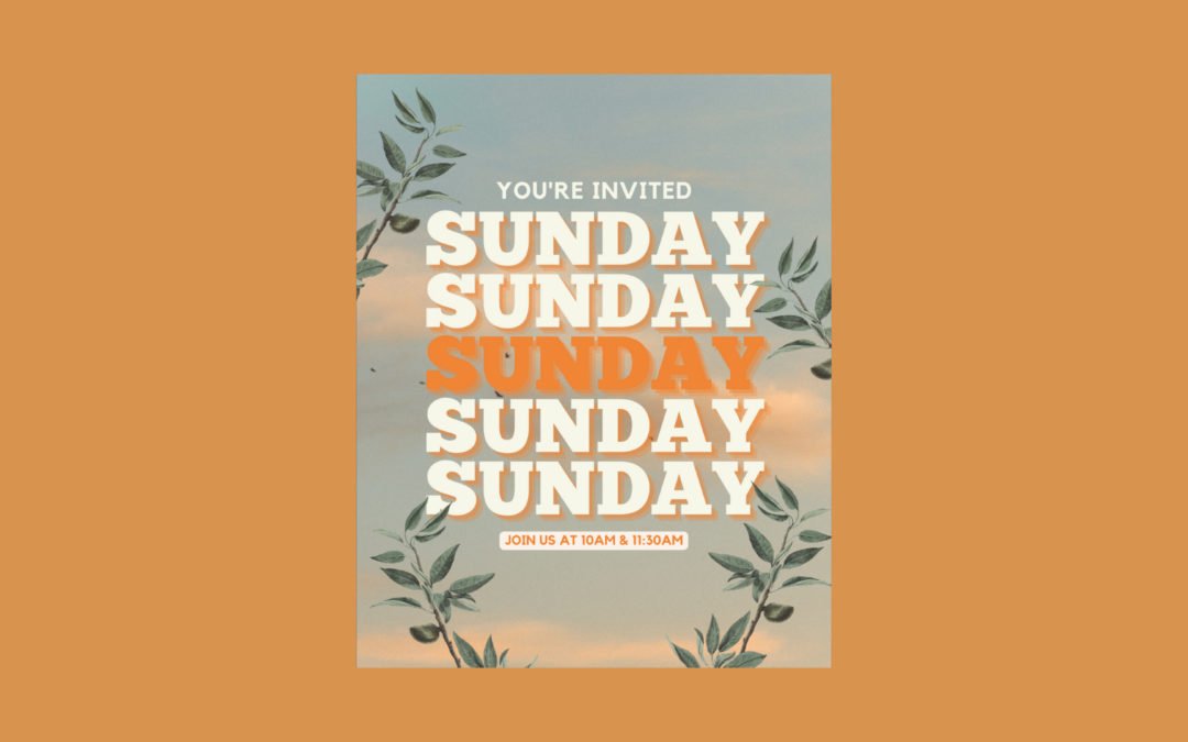 Modern Fall Sunday Invite